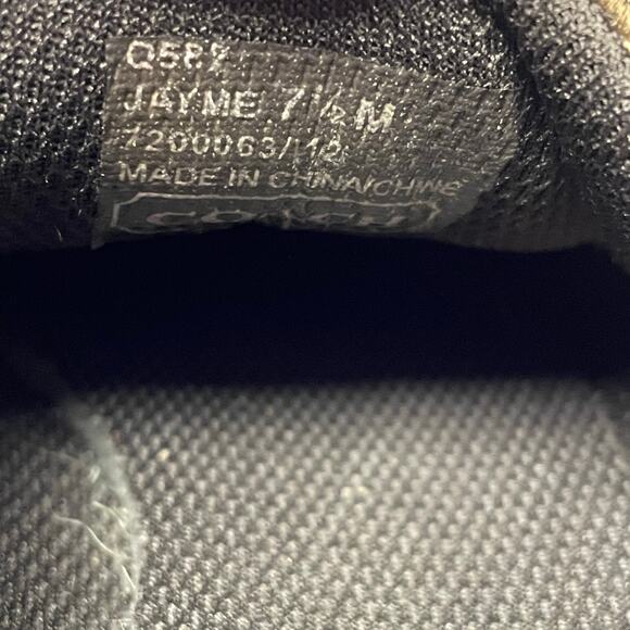 Coach Signature Canvas Logo Print Suede Trim Lace Up Jayme Sneaker Brown 7.5 - Picture 9 of 10